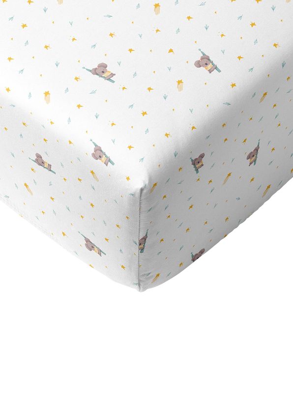 Casadora Baby Koko Beyaz %100 Pamuk Saten Çocuk Lastikli Çarşaf 100 x 200 cm - 2