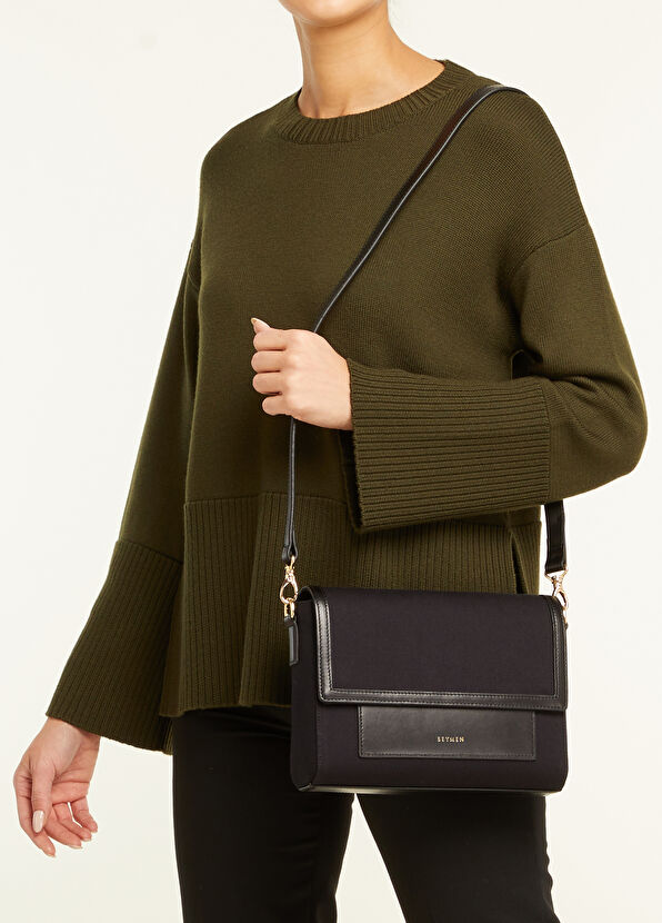 Beymen Siyah Logolu Kadın Omuz Çantası - 2