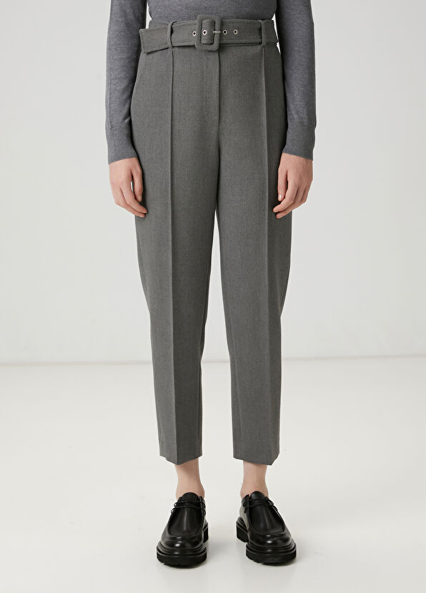 Beymen Club Grey Belted Trousers - 4