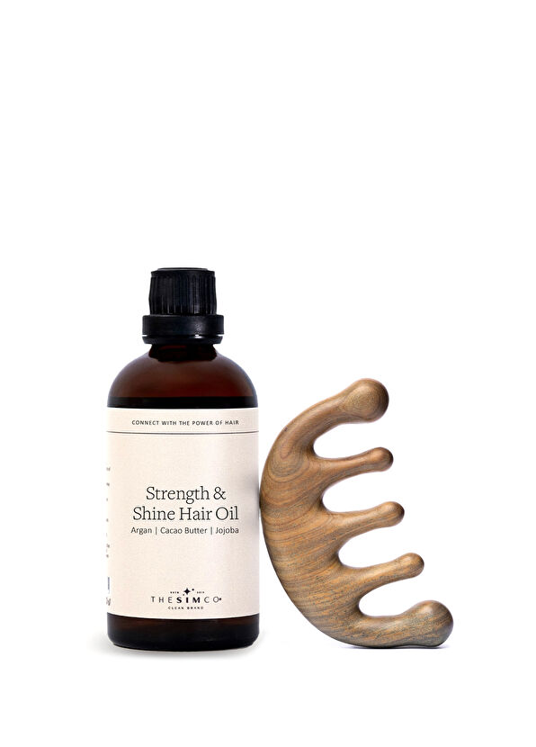 The Sim Co.  Hair Growth Duo Hızlı Uzayan Saçlar İçin Bakım Yağı 100 ml ve Tarak - 1