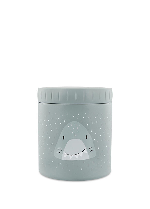 Trixie Mr. Shark Grey Steel Thermal Children's Food Bowl 500 ml - 1