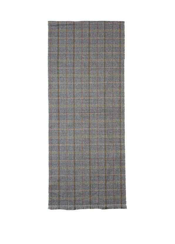 Beymen Hediye Brown Gray Houndstooth Patterned Men's Scarf - 2
