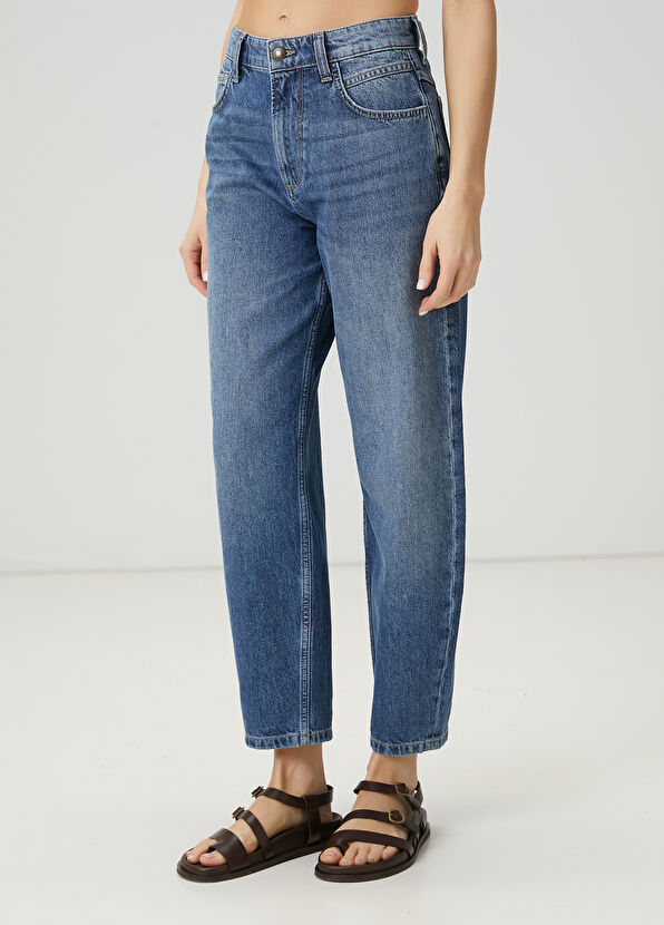 Beymen Club Basic Fit Mavi Jean Pantolon - 4