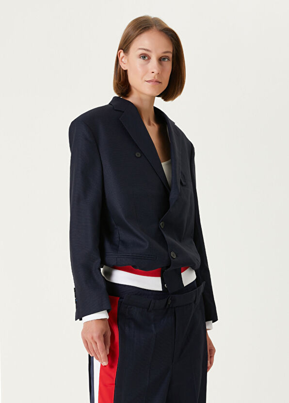 Bettter x Fila Lacivert Yün Ceket - 1