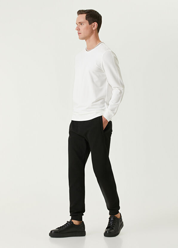 Beymen Club Beyaz Yakası Petek Çizgi Detaylı Sweatshirt - 3