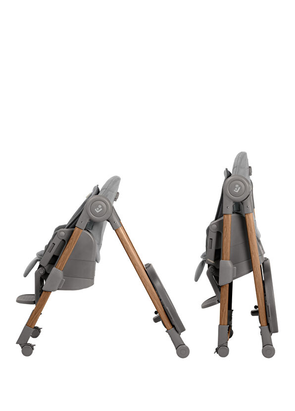 Maxi-Cosi Minla Plus Elegance Graphite 6'sı Bir Arada Ahşap Görünümlü 4 Tekerlekli Mama Sandalyesi - 4