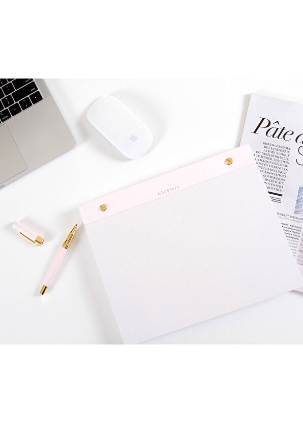 She H Notepad Chapters - Large Notepad Pink Masaüstü Not Kağıtları - PINK
