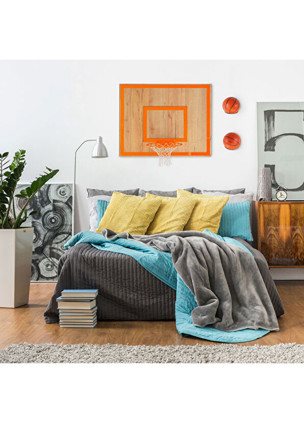 Archtwain Savana Meşe Turuncu Tekli Duvar Potası - 2