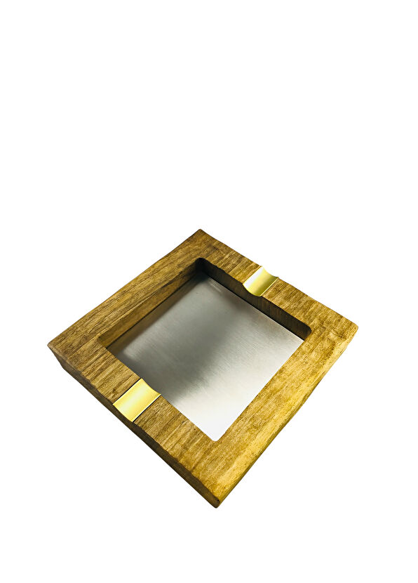 Woodstory Design Cigar Ashtray With Brown Membrane - 2