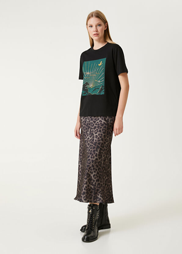 Beymen Club Black Printed T-Shirt - 3