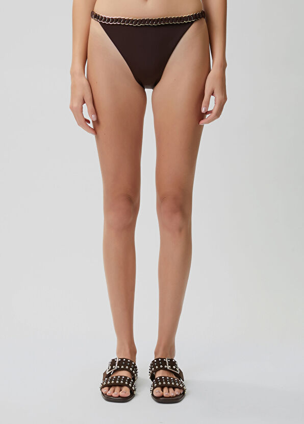 Beymen Club Kahverengi Halka Zincirli Bikini Altı - 4