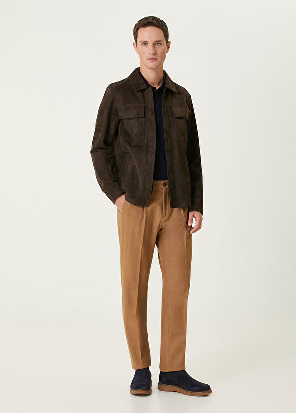 Beymen Club Dark Beige Wool Cachet Pants - 1