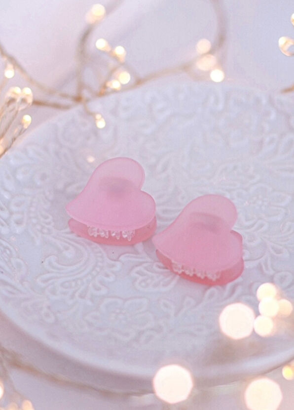 Mini & Kids Mini Kalp Pembe Kız Çocuk Kemik Toka - 2