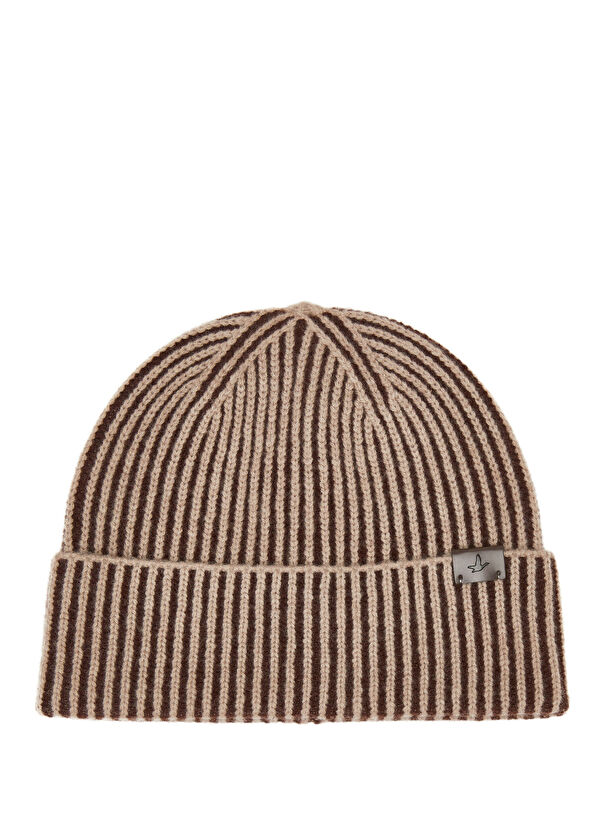Beymen Club Beige Brown Men's Cashmere Blend Wool Beanie - 1