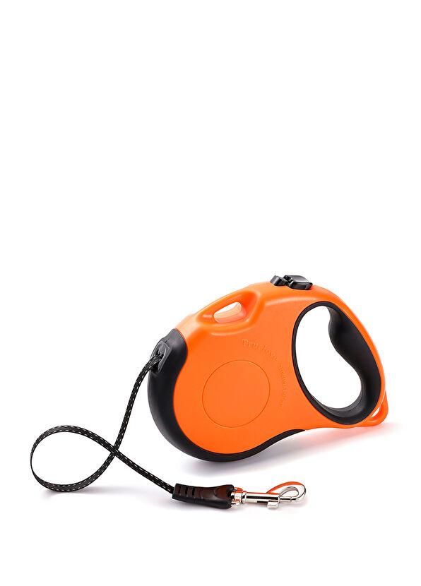 True Love Automatic Orange Dog Leash - 1
