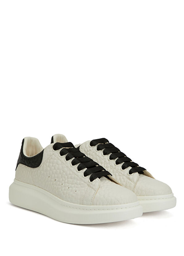 McQueen Oversized Kırık Beyaz Erkek Deri Sneaker - 2