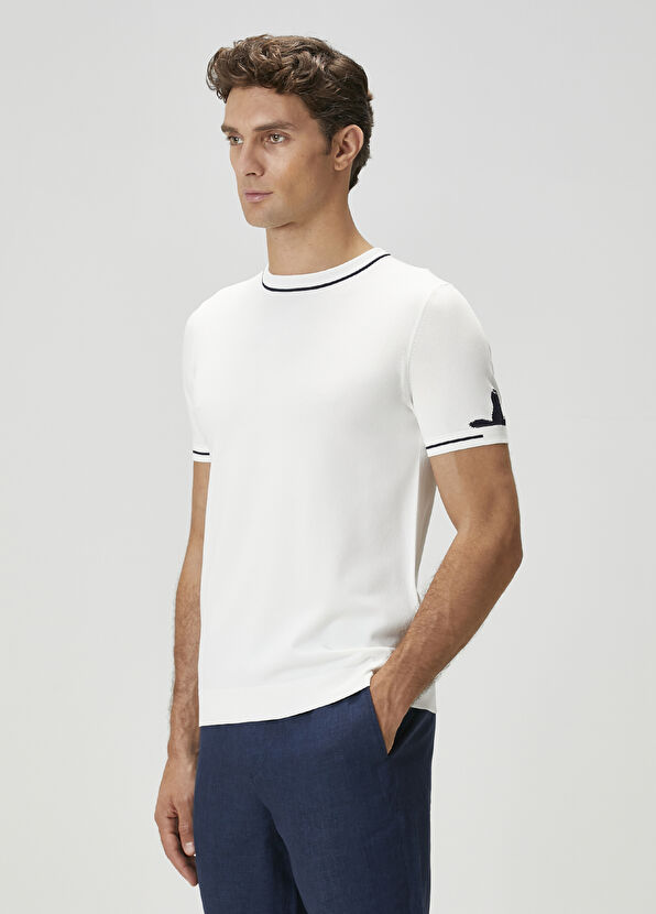 Beymen Club Off-White Short-Sleeved Sweater - 4