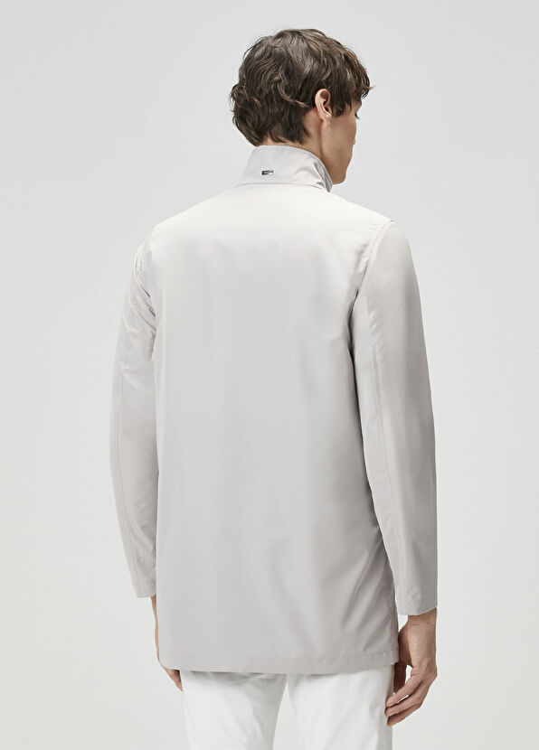 Herno Light Grey Overcoat - 4