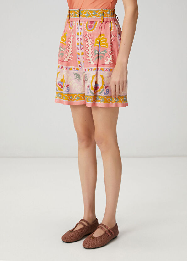 Beymen Club Pink paisley shorts - 4