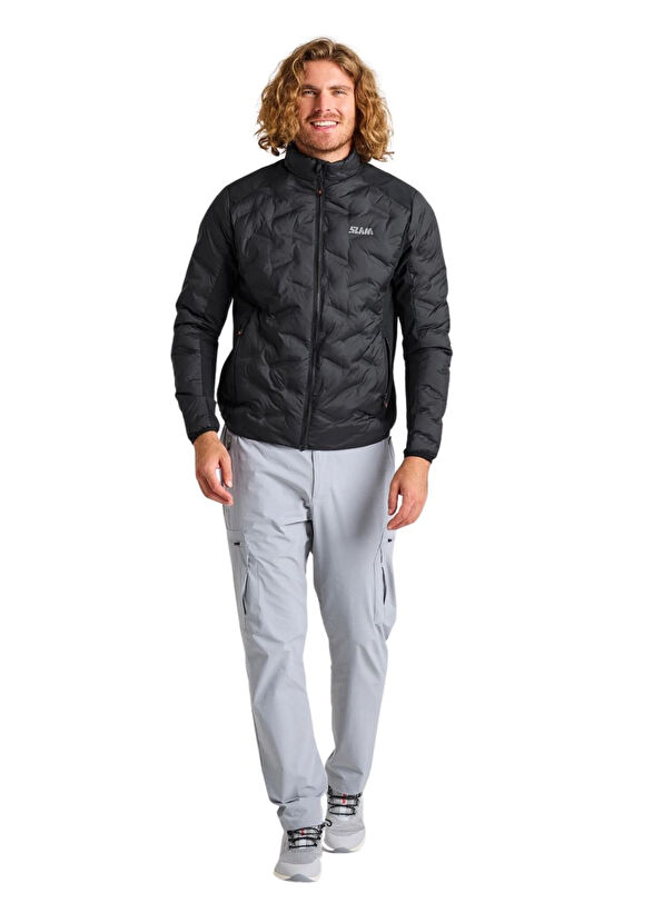 Slam Hybrid Softshell Black Men's Sports Jacket - 4