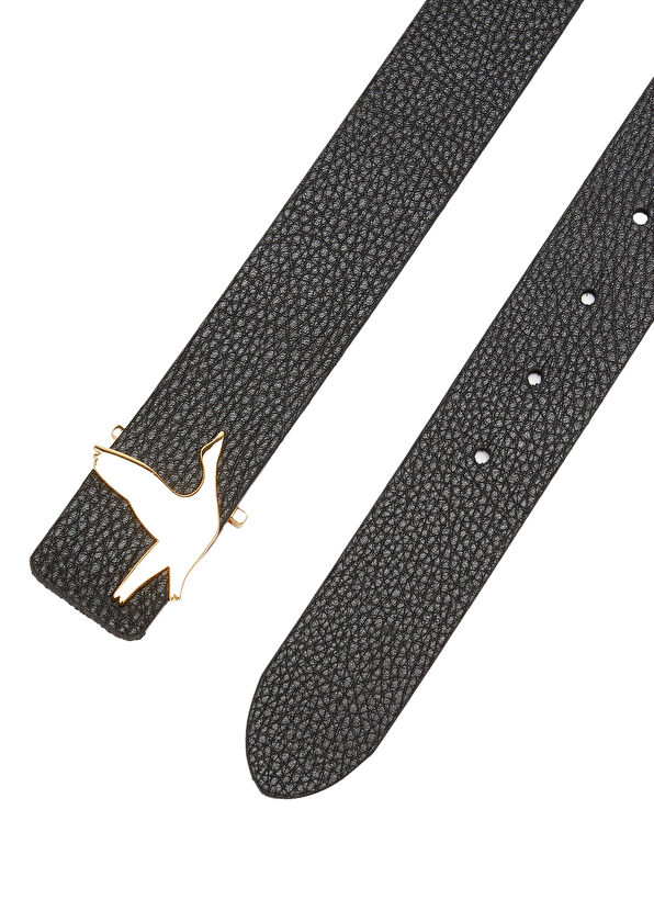 Beymen Club Siyah Kaz Logo Kadın Deri Kemer - 2