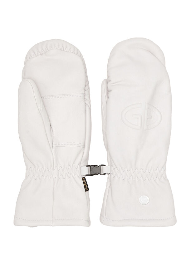 Goldbergh Hilja Beyaz Kadın Deri Kayak Eldiveni - 1