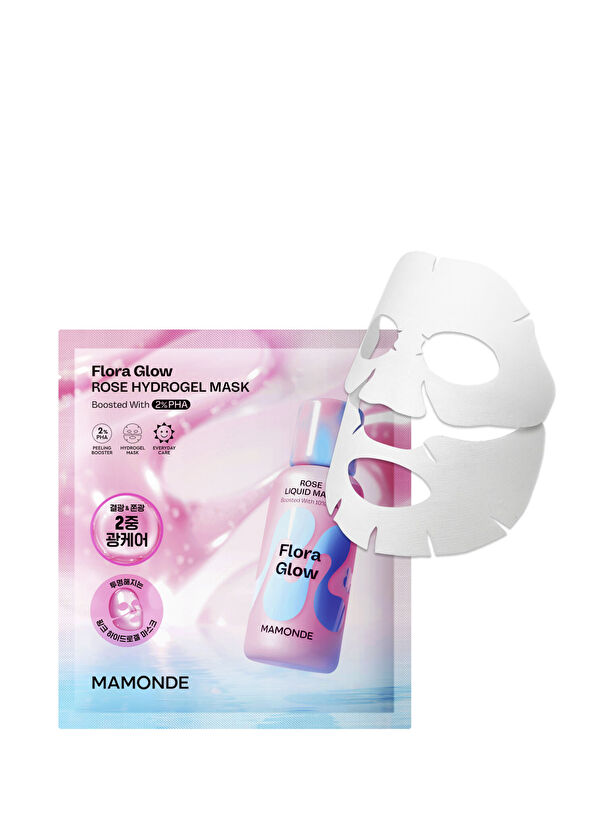 Mamonde Flora Glow Rose Hydrogel Mask Pürüzsüzlük Koruyucu ve Işıltı Artırıcı Hidrojel Yüz Masksie 42 gr - 1