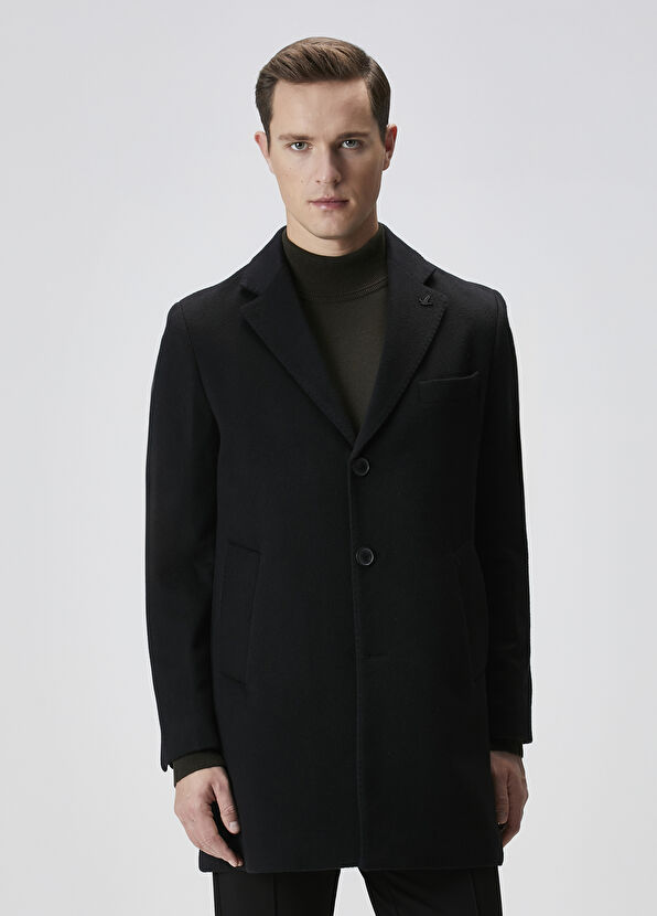 Beymen Club Premium Siyah Kaşmir Palto - 1