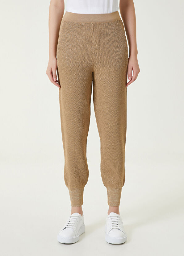 Beymen Club Bej Sim Dokulu Jogger Pantolon - 2