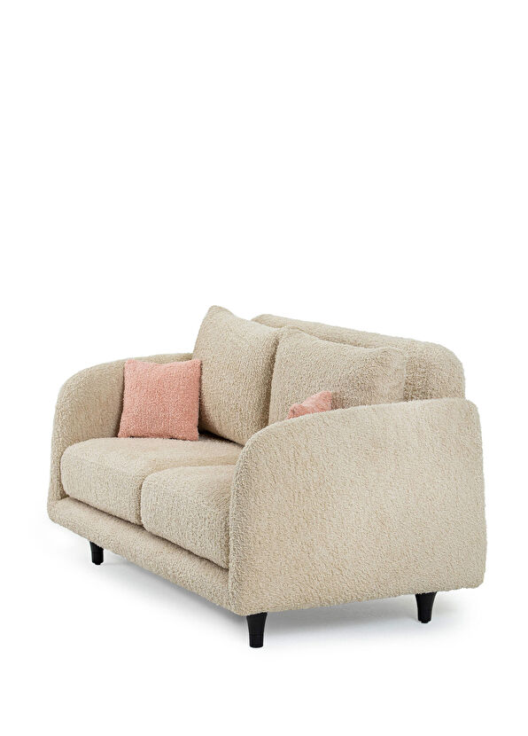 Norde Junior Pietra Krem Pembe Kırlent 2'li Teddy Koltuk - 2