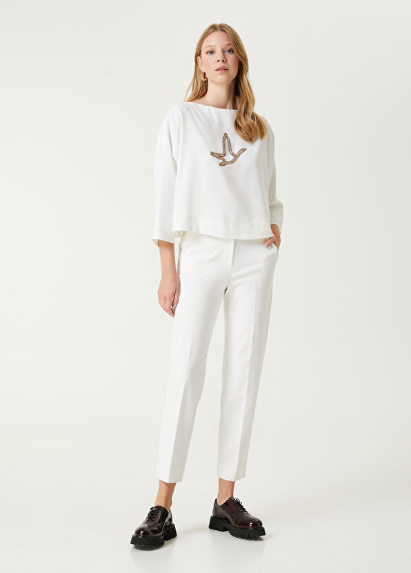 Off White Logo Blouse Beymen Club Off White Logo Blouse - 3