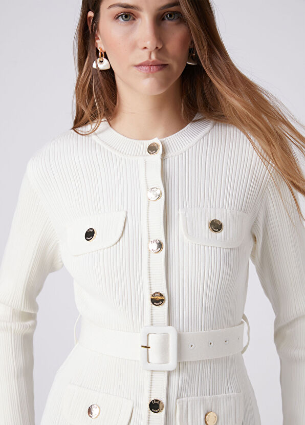 Beymen Club Off-White Knit Jacket - 2