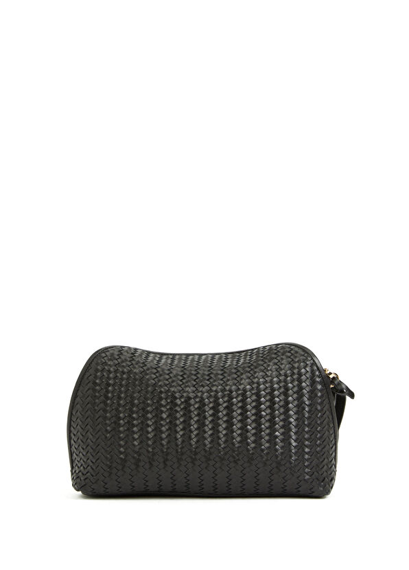 Beymen Club Siyah Örgü Kadın Deri El Portföyü - 3