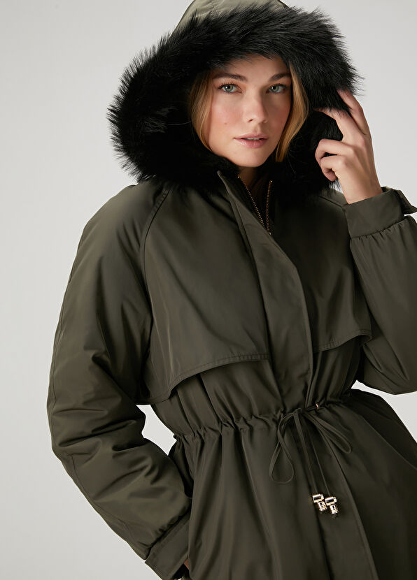 Beymen Club Khaki Hooded Jacket - 2