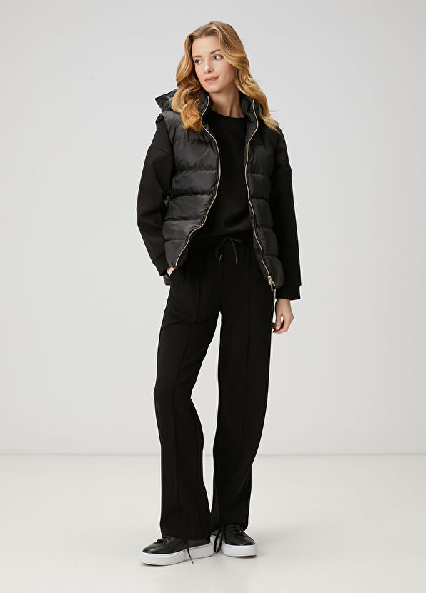 Beymen Club Black Hooded Puffer Vest - 2