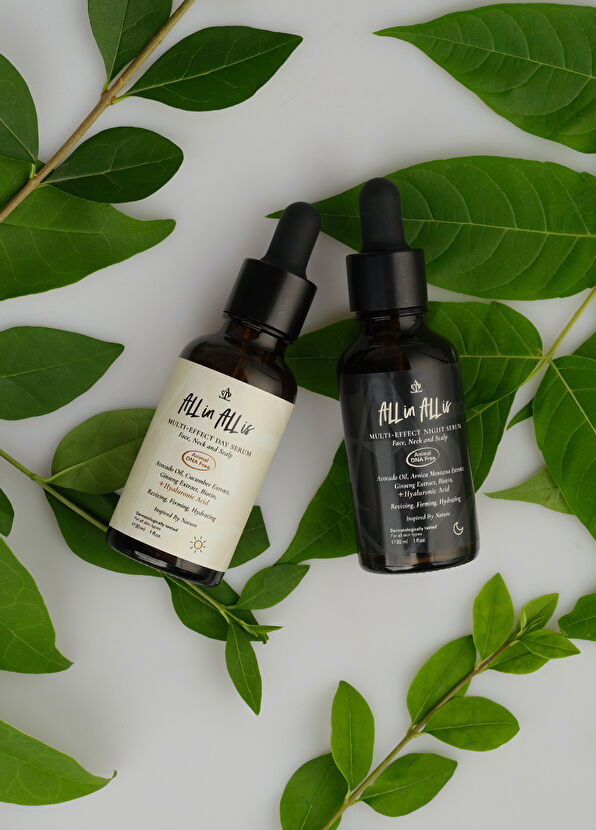 All in All is Multi Effect Hyalüronik Asit Avocado Yağı İçeren Yatıştırıcı ve Nemlendirici Gece ve Gündüz Serumu 30 ml - 4