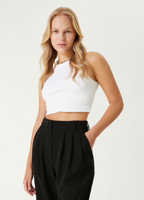 Beymen Club Beyaz Crop Atlet - 1