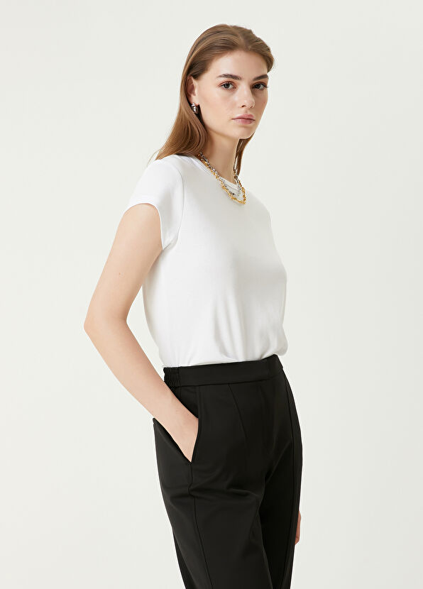 Beymen Club Kırık Beyaz Basic T-shirt - 1
