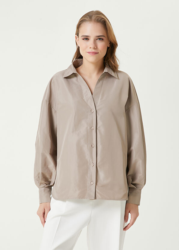 Beymen Club Vizon Düşük Kol Gömlek - 1