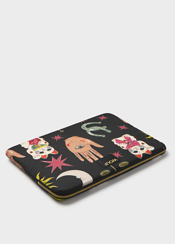 Fortuna 13" 14" Baskılı Kadın Laptop Kılıfı - Görsel 3