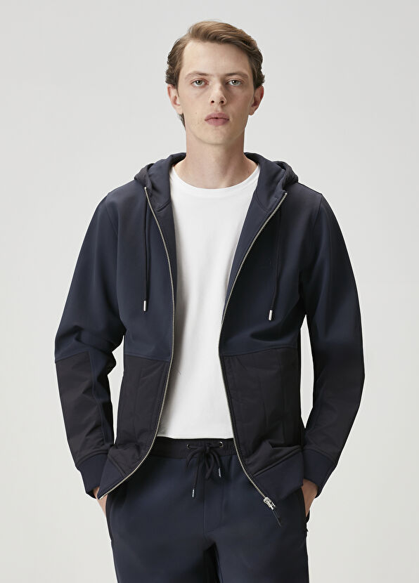 Beymen Club Lacivert Kapüşonlu Hırka - 2