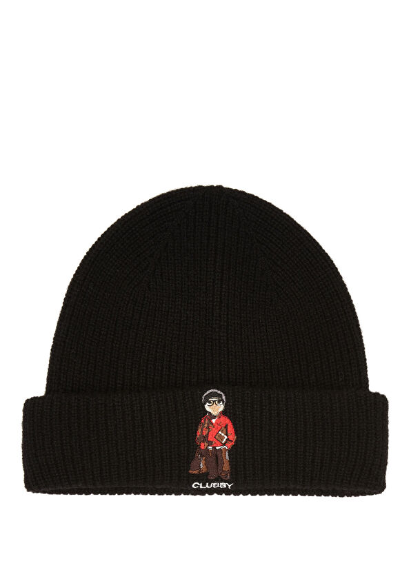 Beymen Club Clubby Black Men's Wool Beanie - 1