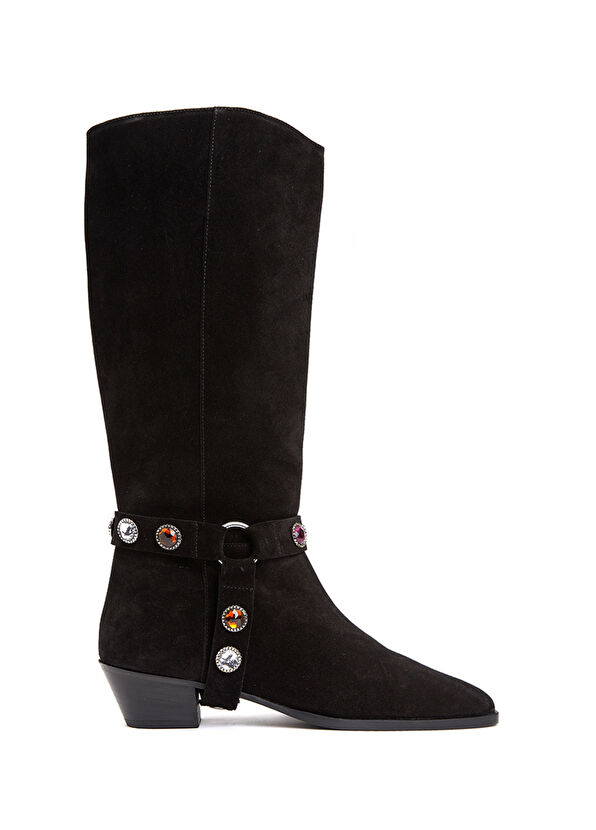 Beymen Club Black Stones Western Suede Boots - 1