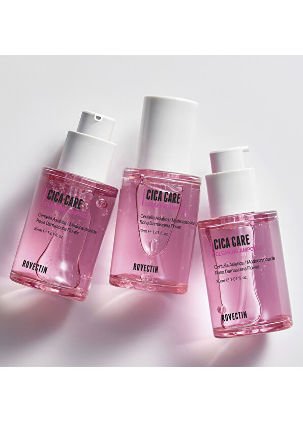 Rovectin Cica Care Clearing Ampoule Kızarıklık ve Leke Önleyici Stres Karşıtı Cica Ampulü Cilt Serumu 30 ml - 4