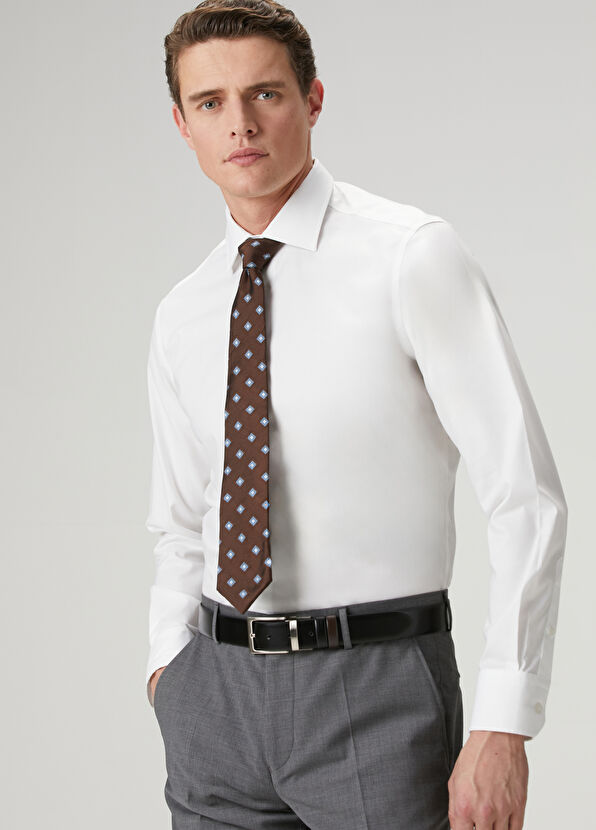 Beymen Club White Twill Comfort Fit Non-Iron Shirt - 4