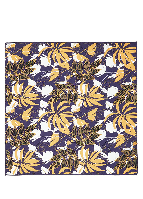 Beymen Club Multicolored Patterned 50x50 Women's Satin Scarf - 1