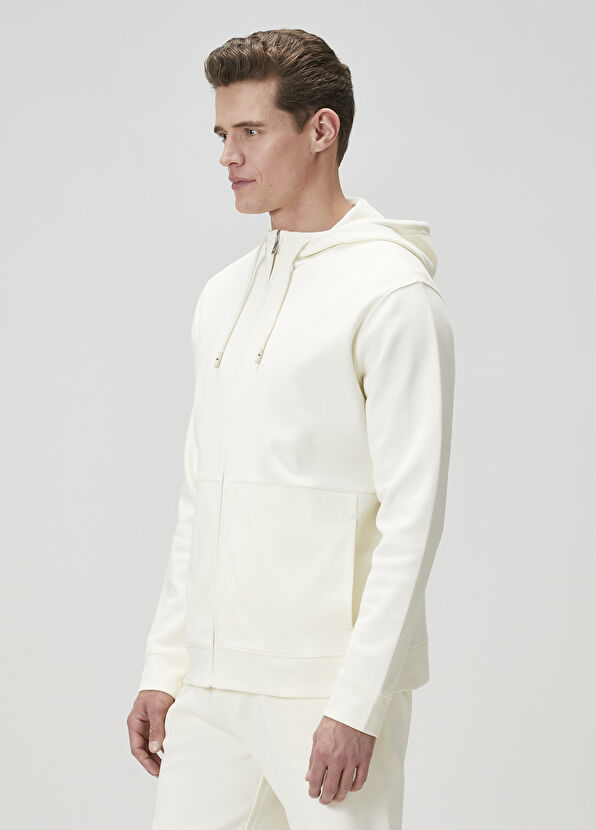 Beymen Club Krem Kapüşonlu Sweatshirt - 4