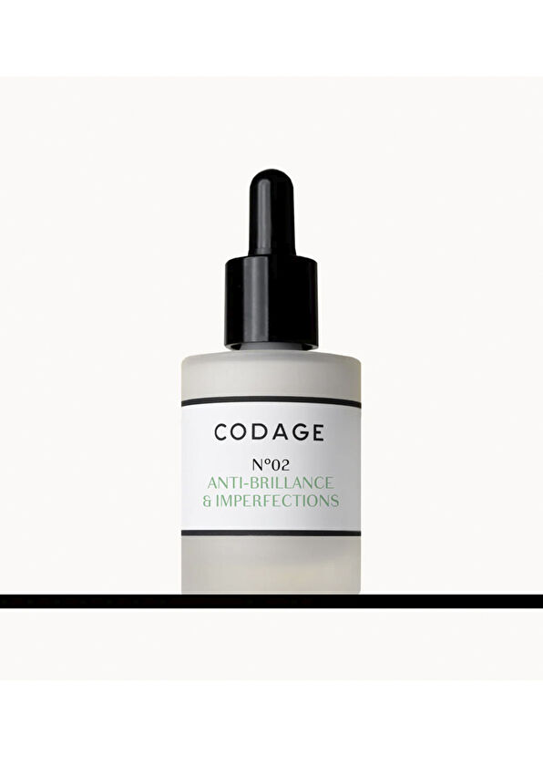 Codage Paris Serum No 02 Anti Shine & Imperfections Parlama ve Kusur Karşıtı Yüz Serumu 30 ml - 2