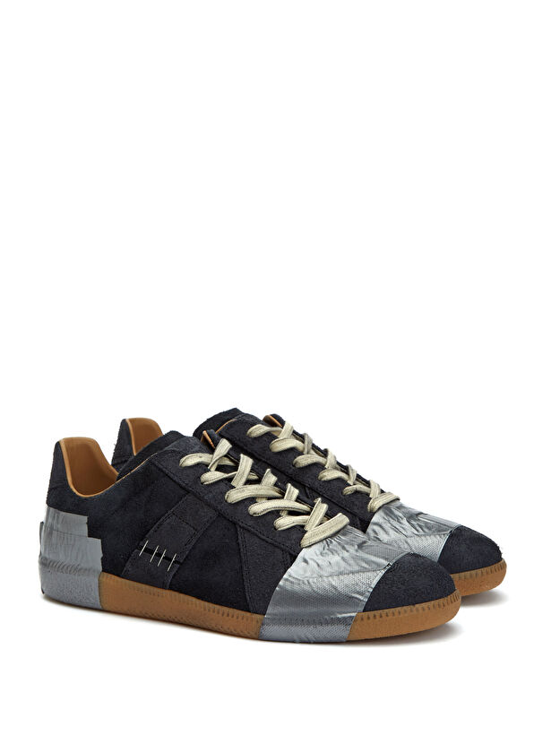 Maison Margiela Black Men's Suede Sneakers - 2