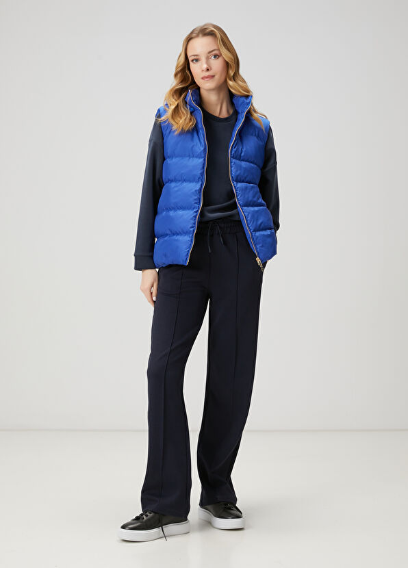 Beymen Club Sax Blue Hooded Puffer Vest - 2